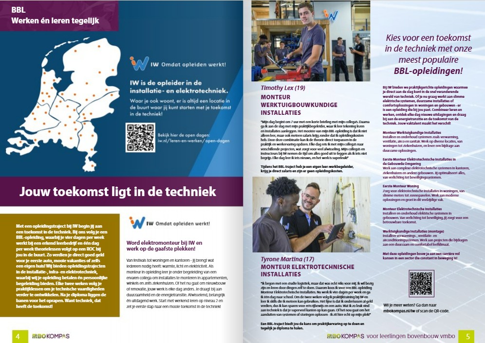 Onze partner IW Leren & Werken in het MBO Kompas